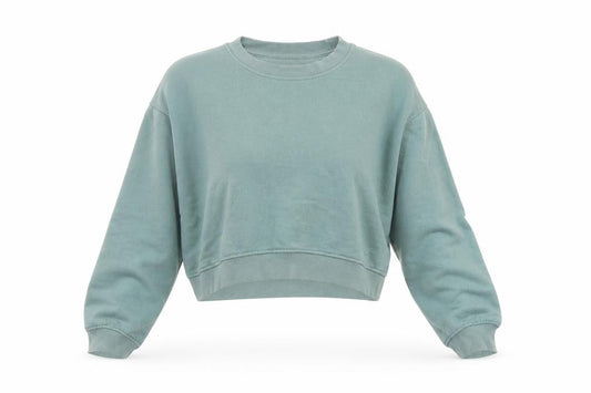 Zara Womens Green Cotton Pullover Sweatshirt Size S Pullover