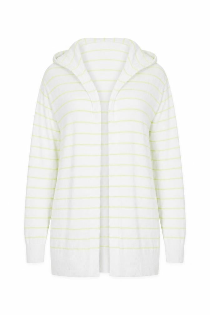 Cynthia Rowley Womens White V-Neck Striped Linen Pullover Jumper Size M