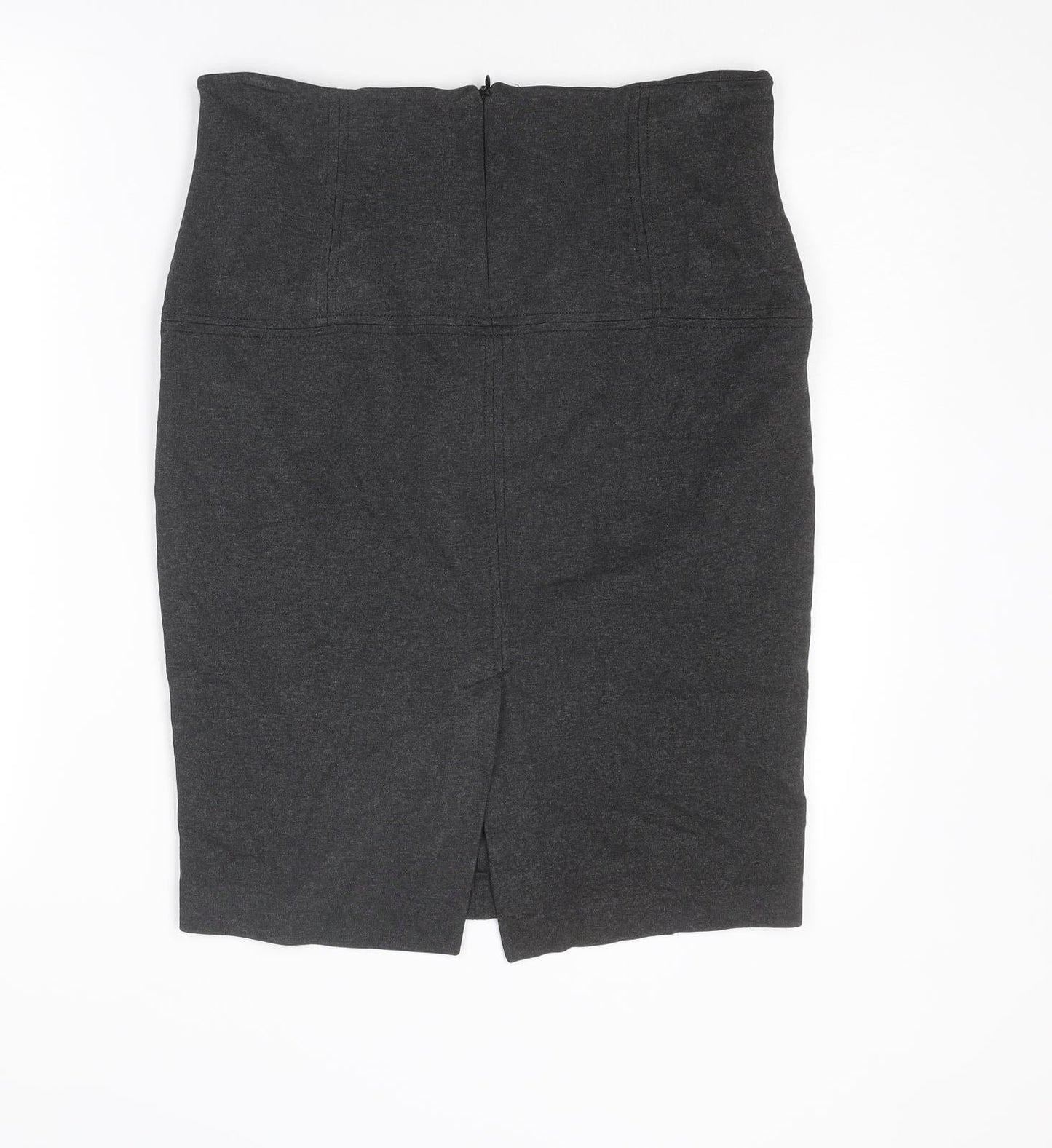 Zara Womens Grey Polyester Straight & Pencil Skirt Size XL