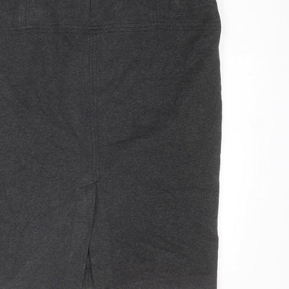 Zara Womens Grey Polyester Straight & Pencil Skirt Size XL
