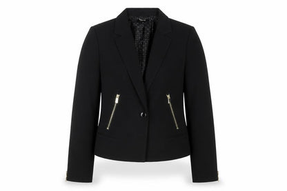 Oodji Womens Black Polyester Jacket Blazer Size 10