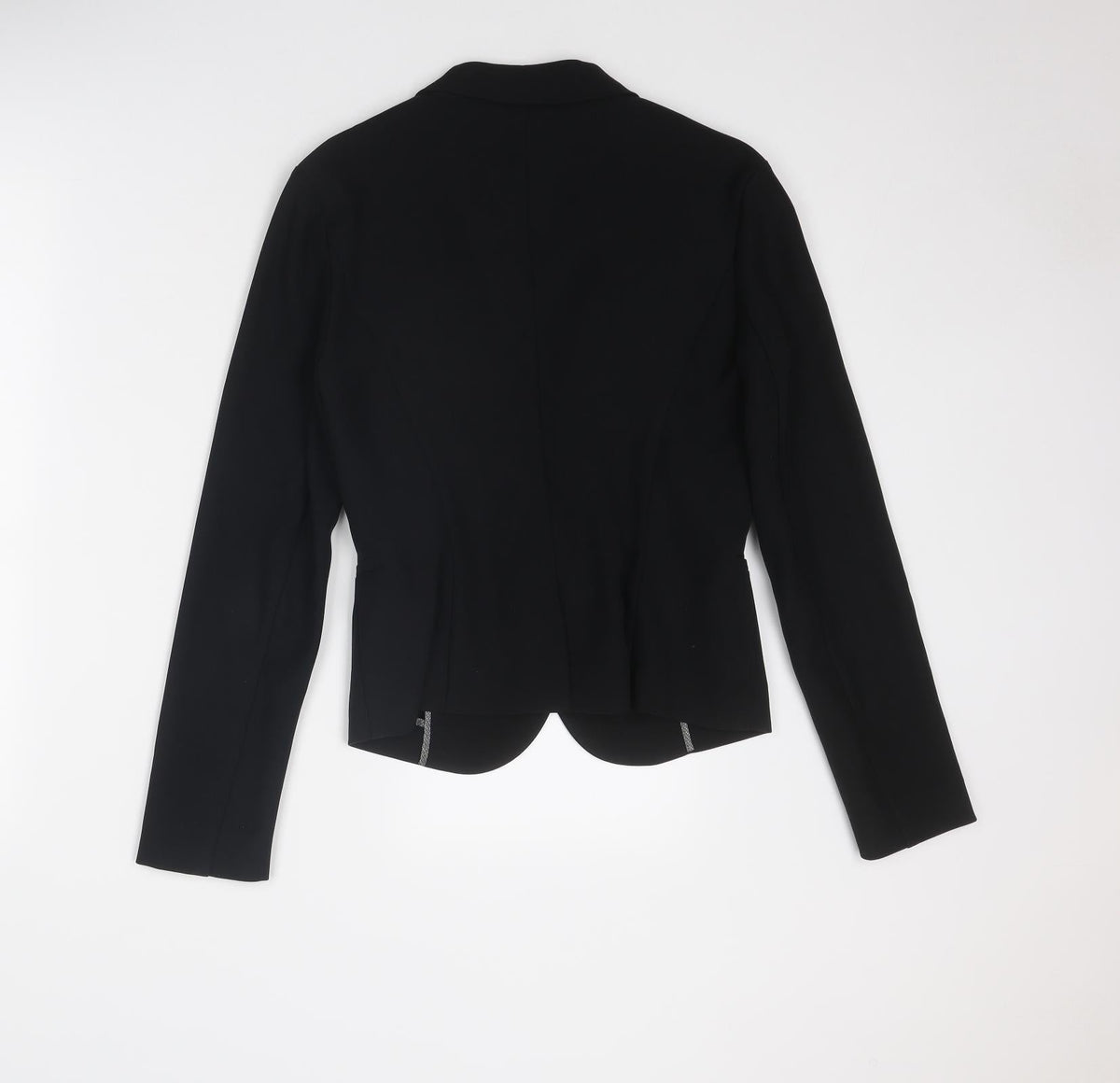 Sisley Womens Black Jacket Blazer Size 14 Button