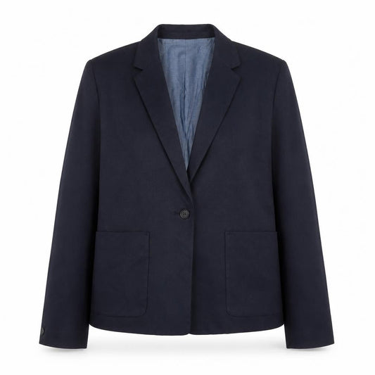 Gap Womens Blue Polyester Jacket Suit Jacket Size 14
