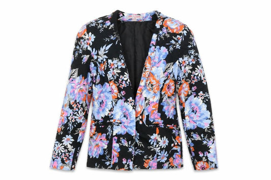 ASOS Womens Multicoloured Floral Jacket Blazer Size 10