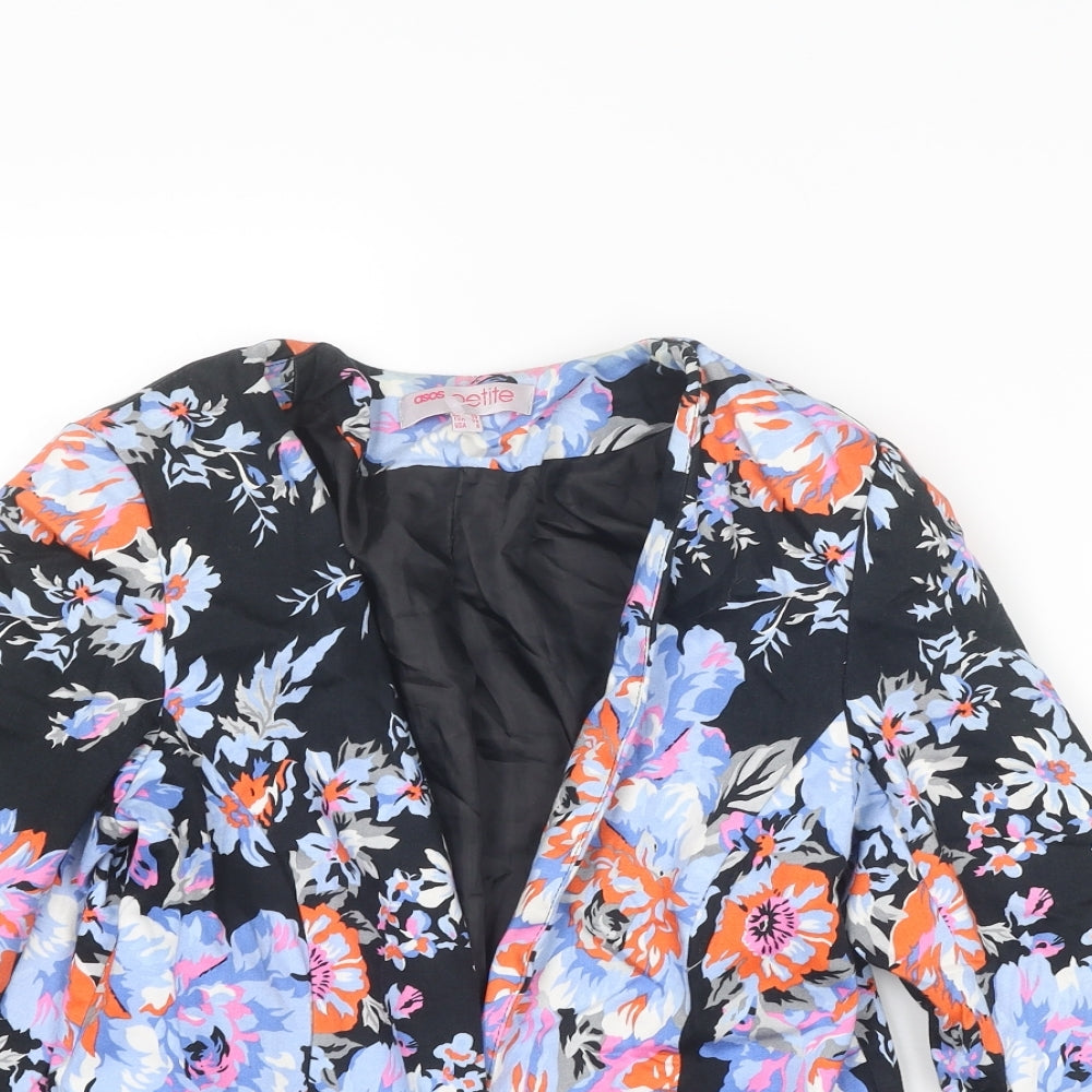 ASOS Womens Multicoloured Floral Jacket Blazer Size 10