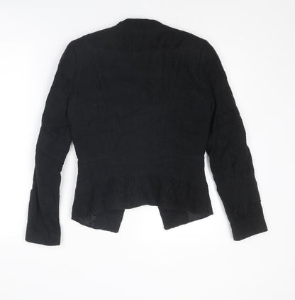 H&M Womens Black Jacket Blazer Size 6