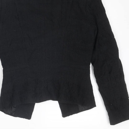 H&M Womens Black Jacket Blazer Size 6