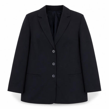 St Michael Womens Blue Polyester Jacket Suit Jacket Size 16