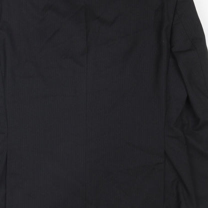 Next Mens Black Polyester Jacket Suit Jacket Size 40 Regular