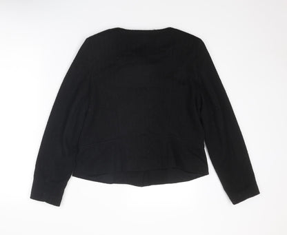 Back view of Kaliko women’s black jacket, size UK 14, button