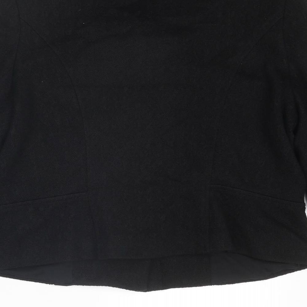 Kaliko Womens Black Jacket Size 14 Button