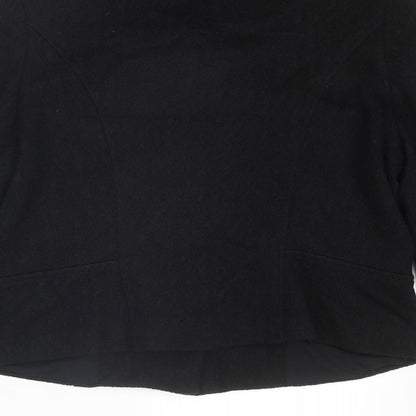 Brand and care label for Kaliko women’s black jacket, size UK 14, button