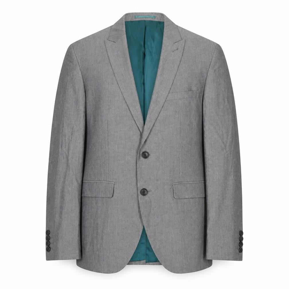 NEXT Mens Grey Polyester Jacket Suit Jacket Size 38 Regular