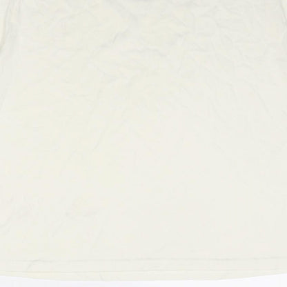 Classics Womens Ivory Polyester Basic Blouse Size 20 Round Neck - Size 20-22