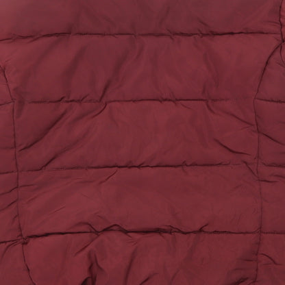 Topshop Womens Red Puffer Jacket Jacket Size 10 Zip