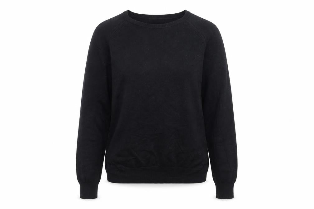 Dunnes Stores Womens Black Round Neck Viscose Pullover Jumper Size M
