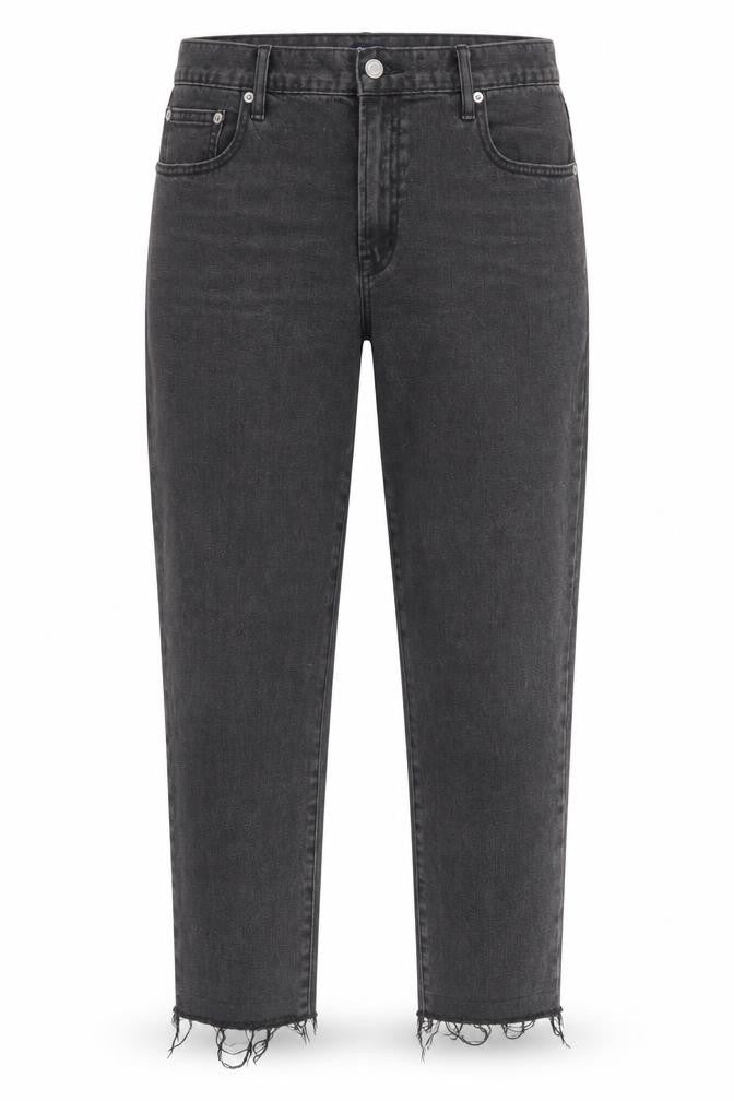 Gap Womens Black Cotton Straight Jeans Size 36 in Regular Zip