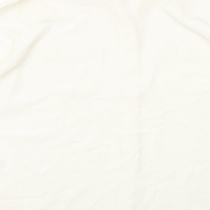 Marks & Spencer Womens Ivory Polyester Basic Button-Up Size 18 Collared