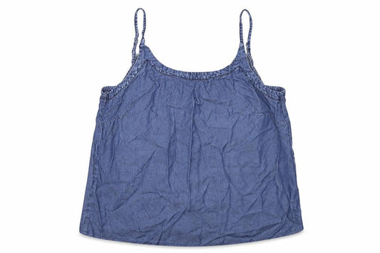 Encuentro Womens Blue Lyocell Camisole Tank Size 14 Scoop Neck