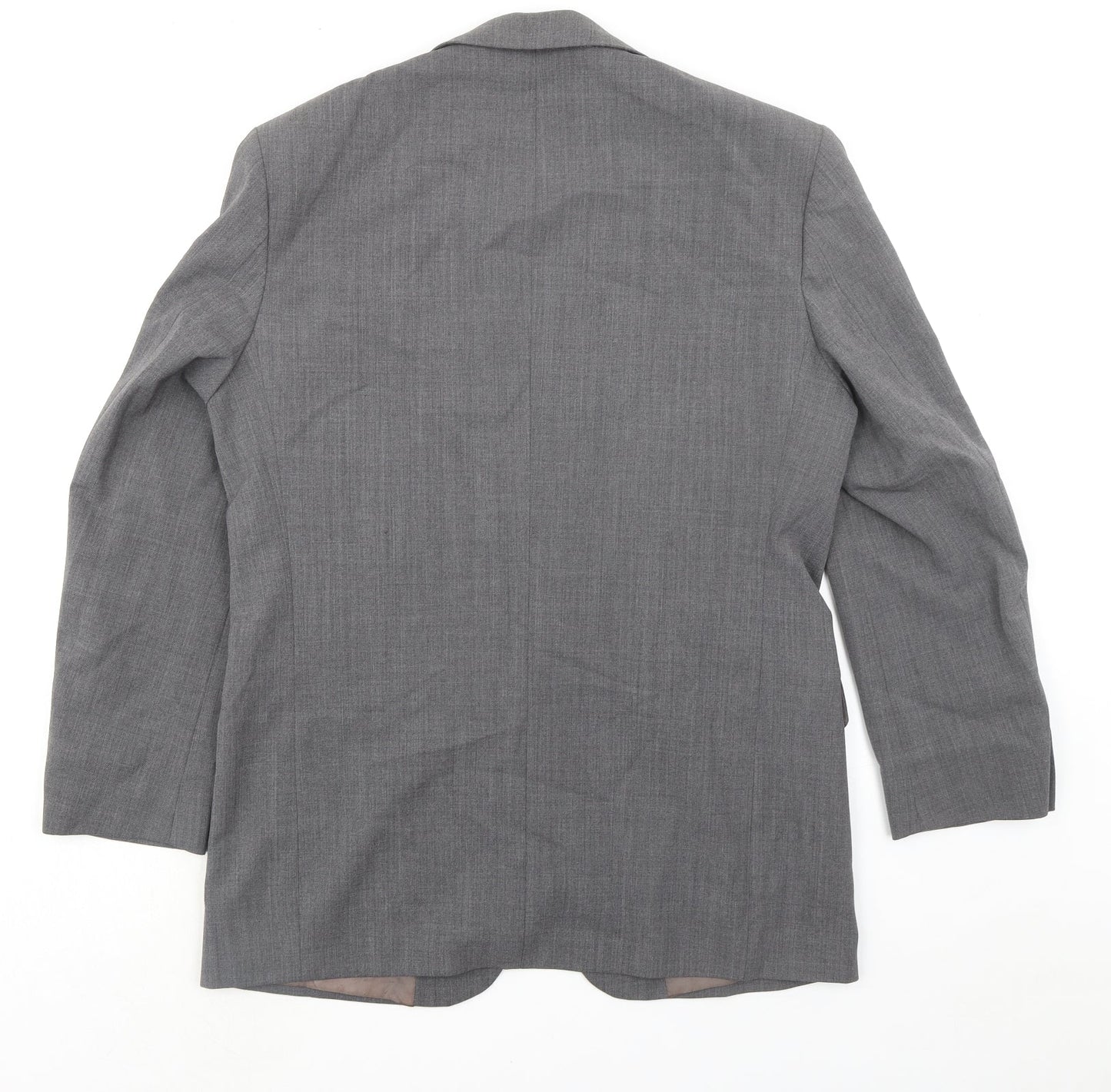 Marks and Spencer Mens Grey Polyester Jacket Suit Jacket Size 40 Regular