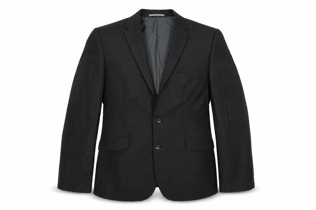 Marks & Spencer Mens Black Polyester Jacket Suit Jacket Size 42 Big & Tall