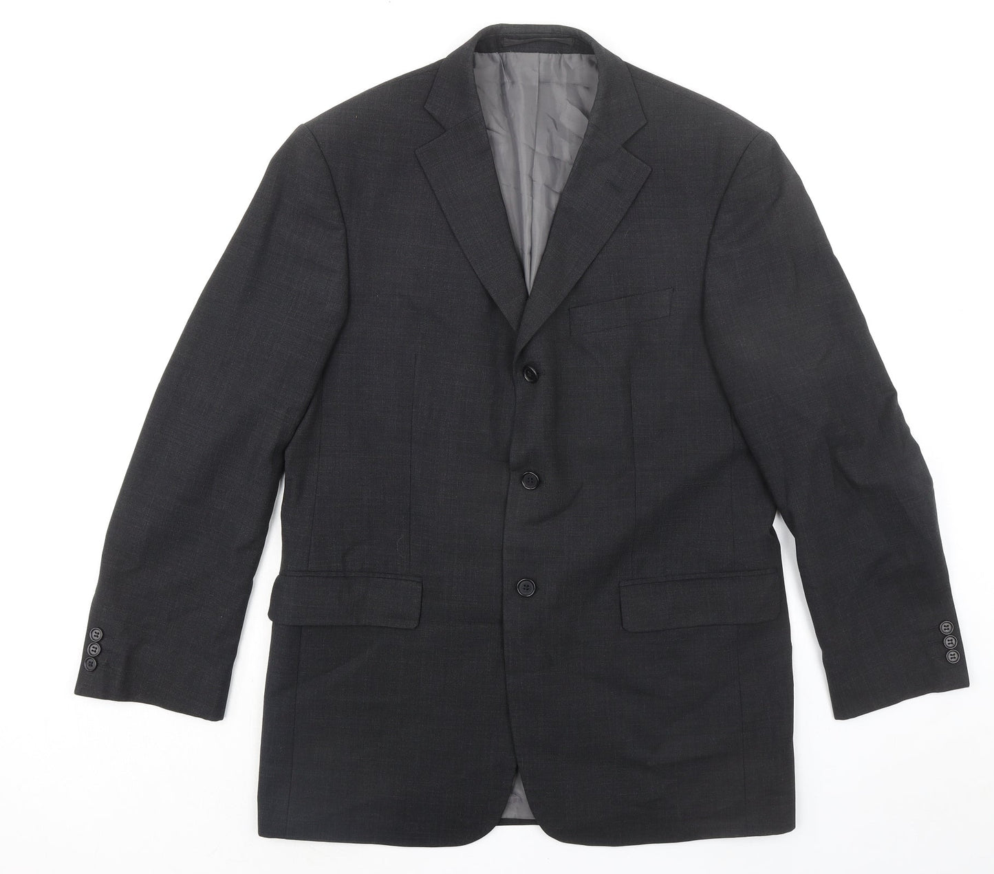 Marks and Spencer Mens Grey Polyester Jacket Suit Jacket Size 40 Regular
