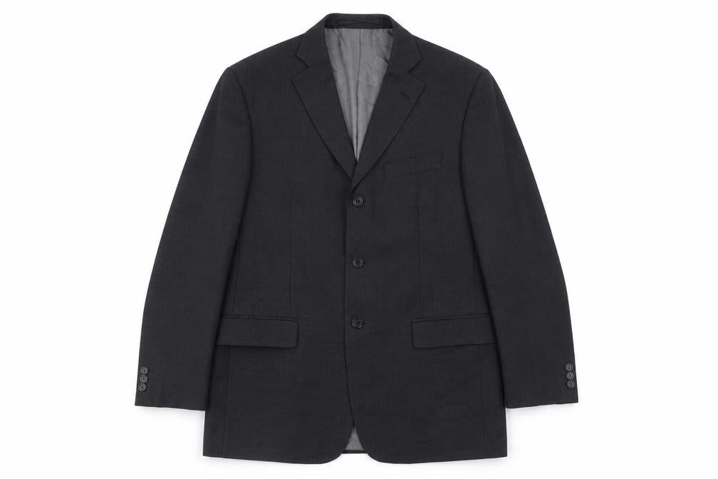 Marks & Spencer Mens Grey Polyester Jacket Suit Jacket Size 40 Regular