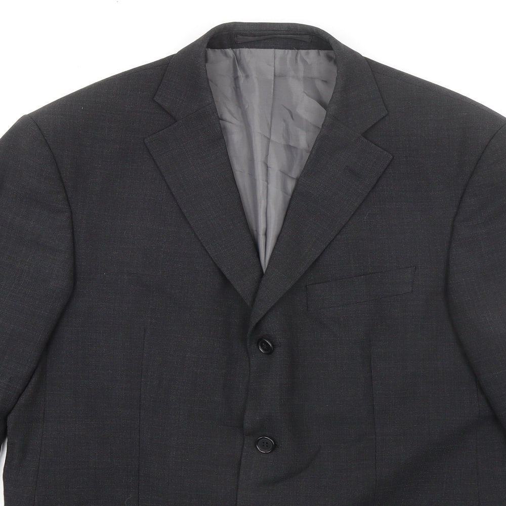Marks and Spencer Mens Grey Polyester Jacket Suit Jacket Size 40 Regular