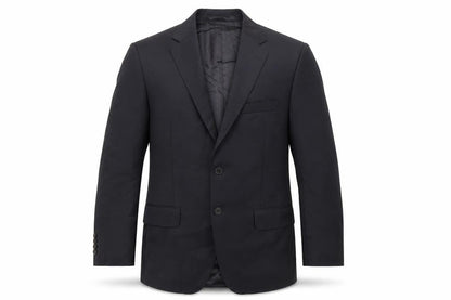 Front view of Autograph men’s black wool jacket suit jacket, size 38, regular