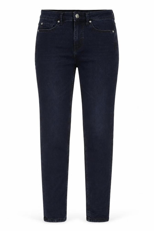 Marks & Spencer Womens Blue Cotton Skinny Jeans Size 8 Regular Zip