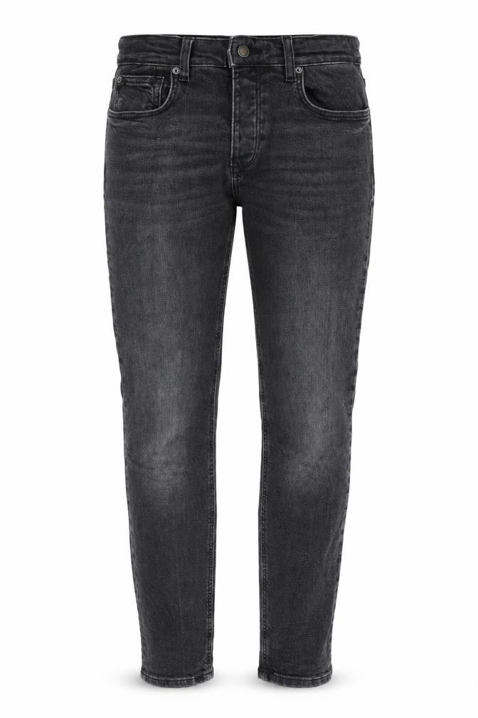 River Island Mens Grey Cotton Skinny Jeans Size 30 in L32 in Regular Button