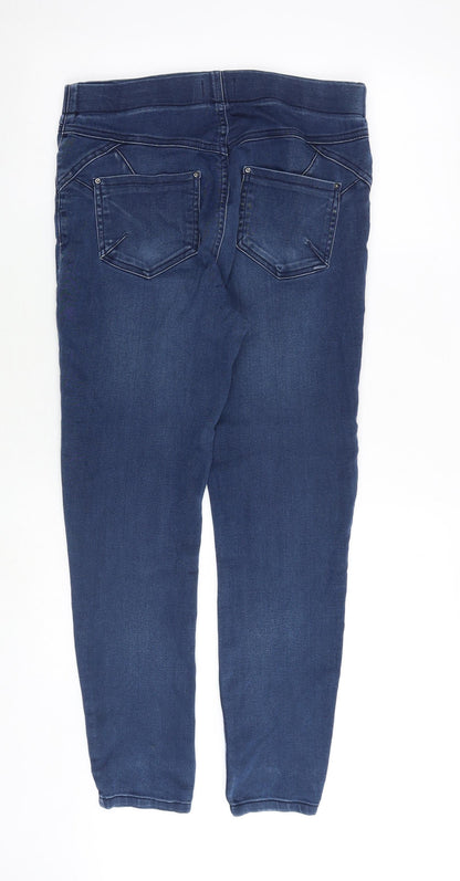 Back view of Soon women’s blue cotton jegging jeans, size UK 12, regular