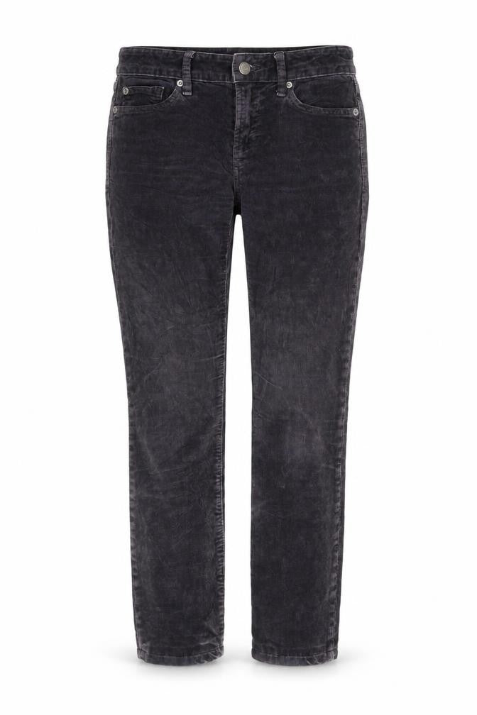Gap Womens Grey Cotton Trousers Size 25 in Slim Zip