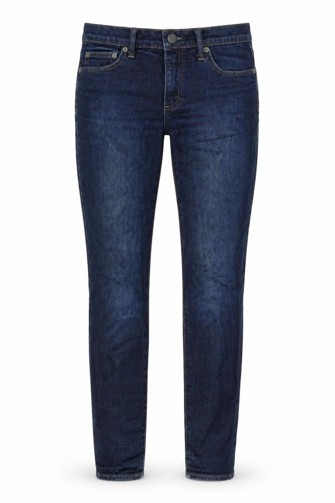 Gap Womens Blue Cotton Skinny Jeans Size 26 in Relaxed Zip