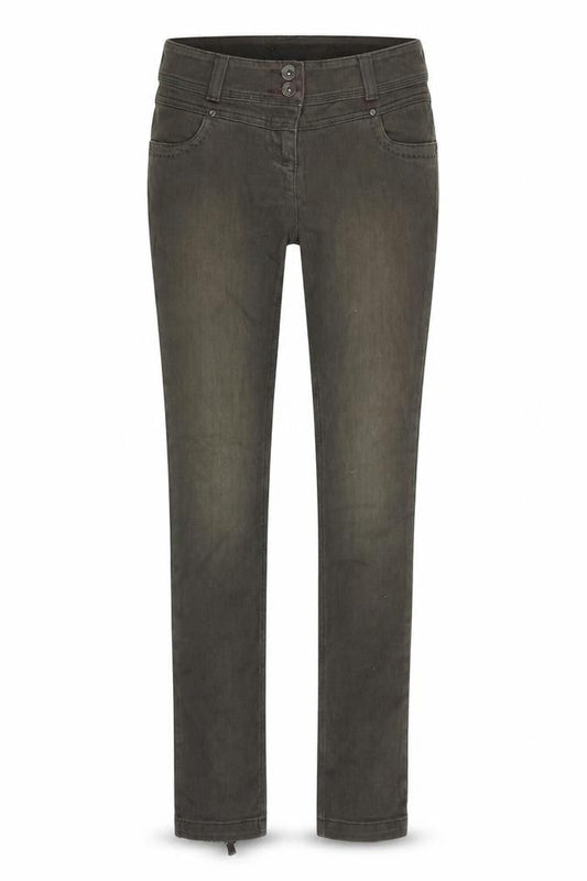 Next Womens Green Cotton Skinny Jeans Size 8 Regular Zip