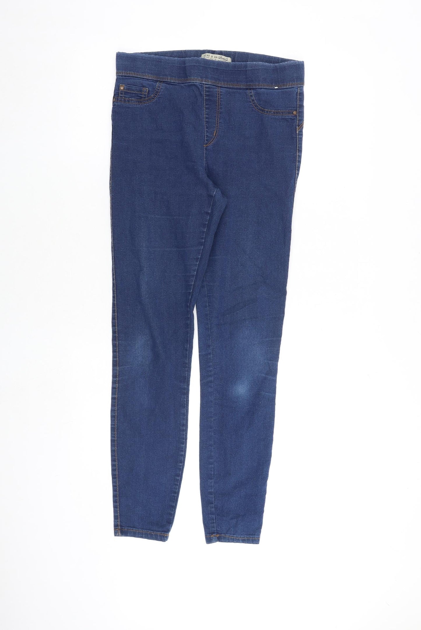 Denim & Co. Womens Blue Cotton Jegging Jeans Size 12 Regular