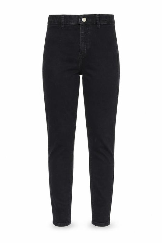 Topshop Womens Black Cotton Skinny Jeans Size 26 in L32 in Regular Zip