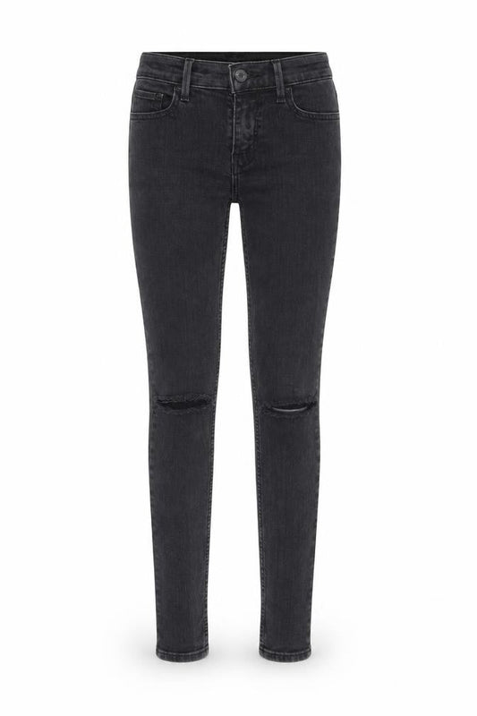 Levis Womens Grey Cotton Skinny Jeans Size 24 in L30 in Slim Zip