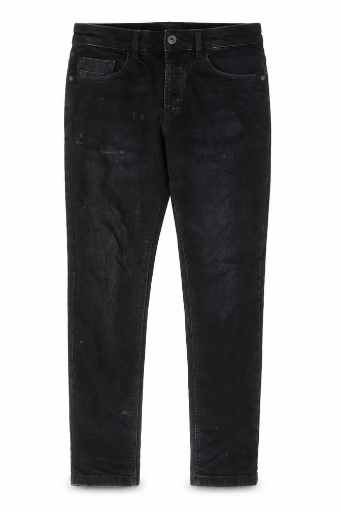 NEXT Mens Black Cotton Skinny Jeans Size 30 in L29 in Regular Zip