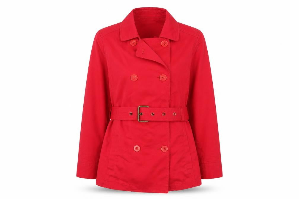 Essential Style Womens Red Jacket Size 12 Button