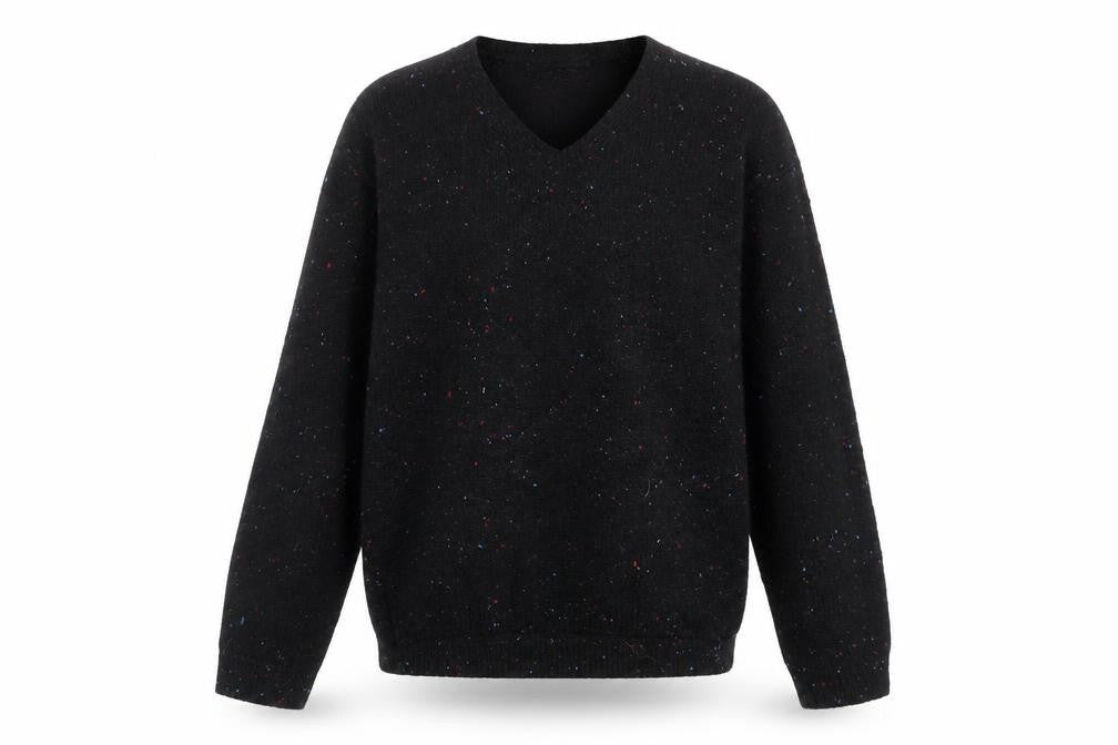Marks & Spencer Womens Black Round Neck Acrylic Pullover Jumper Size XS