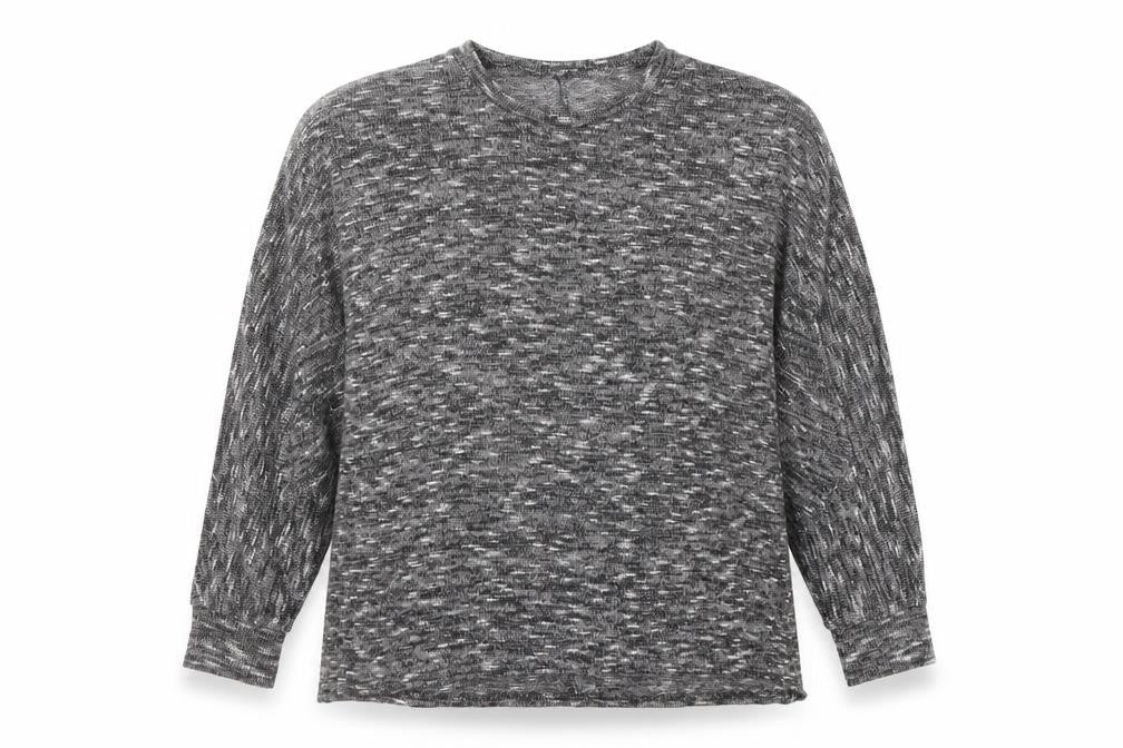 New Look Womens Grey Round Neck Polyester Pullover Jumper Size S