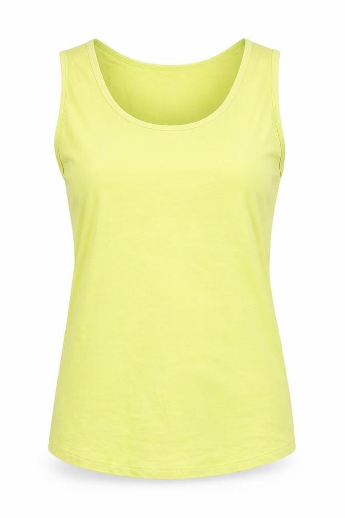 Oasis Womens Green Viscose Basic Tank Size M Scoop Neck