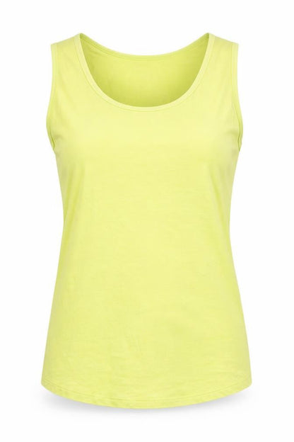 Oasis Womens Green Viscose Basic Tank Size M Scoop Neck