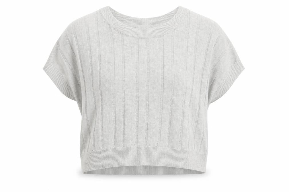 Woolworths Womens Grey Round Neck Cotton Pullover Jumper Size L