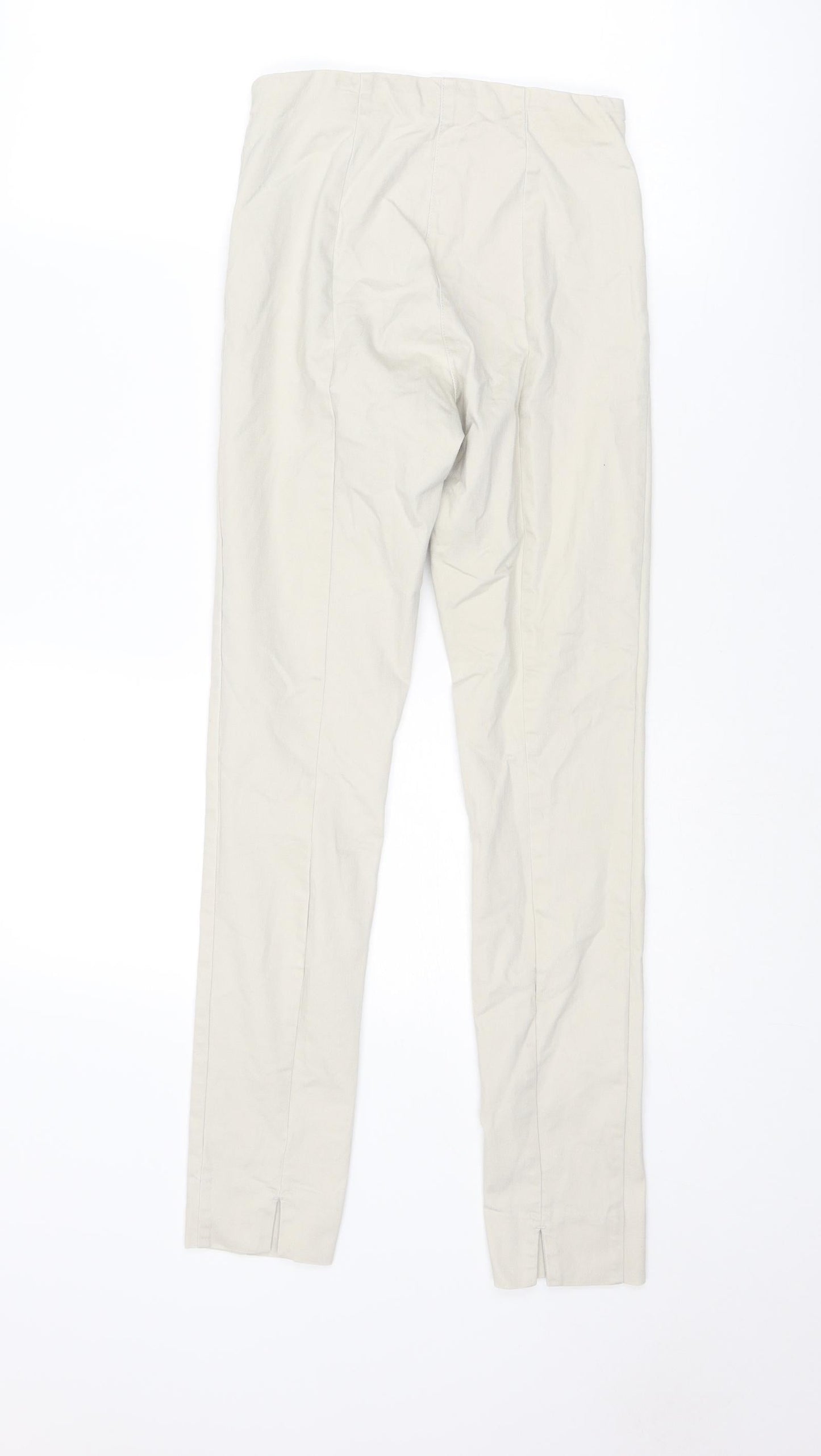 H&M Womens Beige Cotton Chino Leggings Size 6