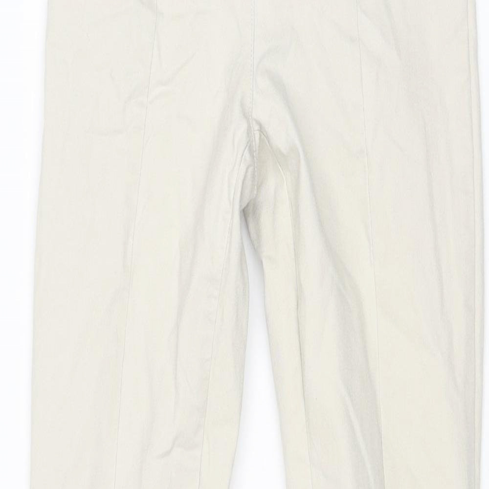 H&M Womens Beige Cotton Chino Leggings Size 6
