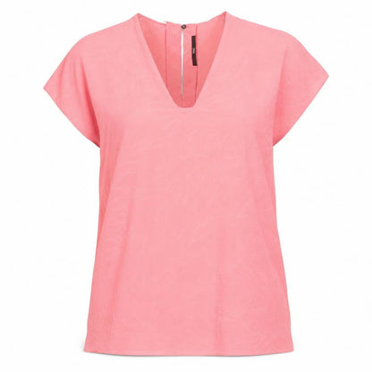 BOSS Womens Pink Silk Basic Blouse Size 6 Scoop Neck