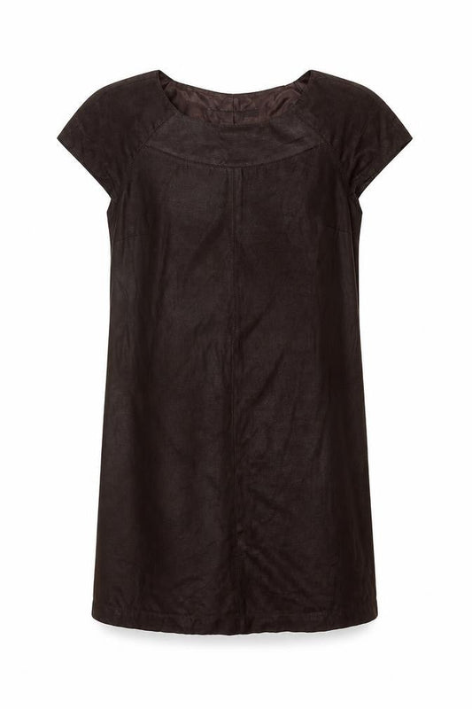 Zara Womens Brown Polyester Shift Size S Round Neck Pullover