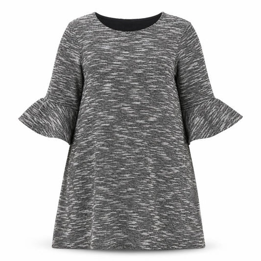 River Island Womens Grey Geometric Polyester A-Line Size 10 Round Neck Pullover